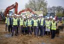 A ground breaking ceremony was held this week as construction formally got under way.
