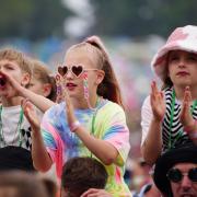 Children at Glastonbury Festival 2022