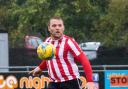 ON THE SCORESHEET: Tom Ellis, who scored for Bridgwater Town against his former club (pic: Debbie Gould)