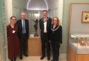 The Mayor of Taunton, Cllr Nick O' Donnell was at the official unveiling too
