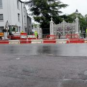 Works on the pedestrian crossing outside Vivary Park started this morning (Monday, May 13)