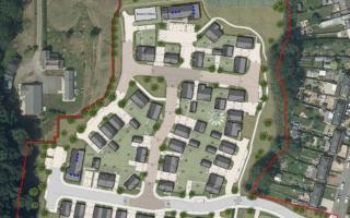 The revised plans for 54 homes on Orchard Vale in Midsomer Norton.