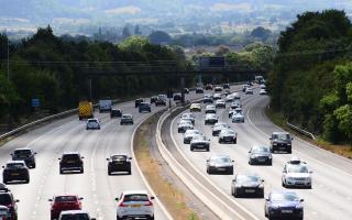 Archive image of the M5 in Somerset