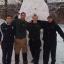 Team effort: is this the tallest snowman? Team effort: is this the tallest snowman?