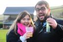 EXCITED: Tori Clifford and Will Ellis at the Wiveliscombe versus Wellington Boxing Day match. All pics: Steve Richardson