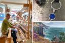 A look inside Handmade Exmoor (left), Sarah Fox Bespoke Jewellery (top right), and artwork by Laurence Rowlands. Pictures: Provided by Porlock Visitor Centre.