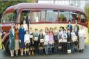 The party ready to hop on the bus. Picture: County Gazette