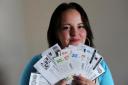 KERENZA Richards and her many vouchers.