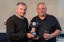 Clubman of the Year Karl Lindsay is pictured with Ian Malyon of Booker who kindly sponsored the food for the evening.