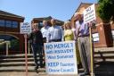 PROTEST: Taunton Deane Liberal Democrats are opposing the merger