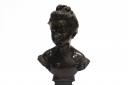 GREAT INTEREST: Bronze bust by Alfred Drury, a key figure in the New Sculpture movement, of Elsie Doncaster, the daughter of one of his friends. A room bidder bought the piece for £2,270 at Greenslade Taylor Hunt’s September antiques sale at The Octago