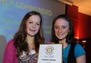 Hannah Hudson, right, with Karen Covey, Duke of Edinburgh Gold Award Winner