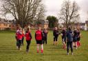 Taunton Ladies rugby team training in French Weir