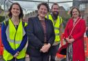 The MP for Somerton and Frome visited the site to check on its progress and learn about the scheme