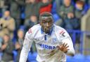 Zoumana Bakayogo in action for Tranmere Rovers, before moving to Leicester.