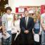 Freddie Barker, Peter Saban, Chloe Simpson, headmaster Richard Biggs, Jossie Zilkha, Henry Close from King's College.
