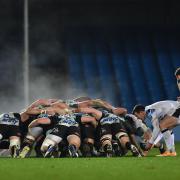 ADAPTATIONS: Scrums - such as this one seen at Sandy Park, Exeter - will not be permitted in the grassroots game for the immediate future (pic: Simon Galloway/PA Wire)