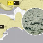 The Met Office has issued a yellow weather warning for rain covering parts of Somerset.