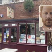 Brendon Books in Taunton, and insert Prince Harry's new book.