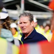 Sir Keir Starmer during a visit to Hinkley Point C in Somerset earlier this year.