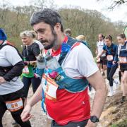 Dave Urwin giving his all in the ultra marathon