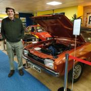 Pat Hawkins inside the motor museum, which opens next week. Picture: Pat Hawkins
