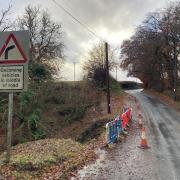 The B3224 Roundwaters on Exmoor will be closed to allow repairs after several storms.