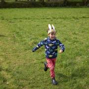 Egg and spoon race at Godolphin Cornwall