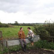Giacomo and Matteo, at Higher Farm in Somerset.