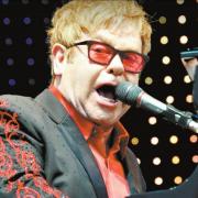 YOUR SONG: Elton John visits the County Ground in 2012.