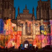 Wells Cathedral was transformed by a projection in order to feature in the popular Alex Rider series.