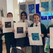 Climate change art exhibition in Taunton created by school pupils