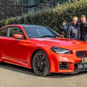 Chris Turner (left) from Bridgwater, pictured with his new BMW M2.