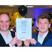 PRIDE OF SOMERSET: Nik Harwood, chief executive of Somerset Rural Youth Project and Seth Dellow