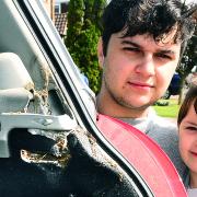 HORROR: Zac Elogab had just returned from a shopping trip with his sister, Nadia, and her four-year-old daughter, Poppy when his car suddenly burst into flames