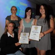 Pictured, from left, are Lucy Shuker, Jess Rudkin, Felicity Gover and Harriet Rose-Gale