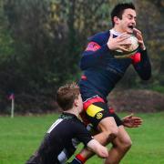 HAT-TRICK: Jake Sharland scored three tries for Wiveliscombe on Saturday. Pic: Steve Richardson