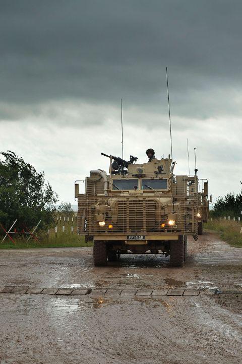 40 Commando training on Salisbury Plain for Afghanistan