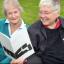 Poetry picnic organiser Tilla Brading with visiting poet Barbara Farley. PHOTO: Steve Guscott