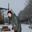 Josh Martin clears the snow at Vivary Golf Club. Josh Martin clears the snow at Vivary Golf Club.