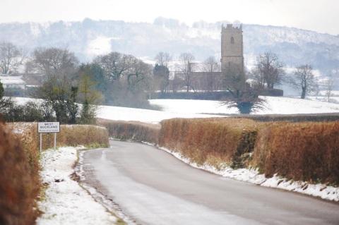 Snow at West Buckland.
