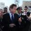 Prime Minister David Cameron in Martyrs Square in Tripoli, Libya