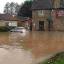 FLOOD water inundates the car park during last year's torrential rain.