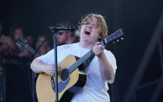Lewis Capaldi powered through his set as he started to lose his voice on the Pyramid Stage.