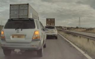 Lincolnshire Police spotted this instance of tailgating on a major A-road