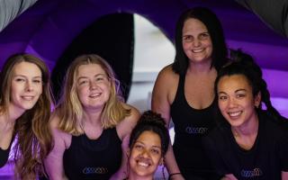Cristine (right) and her team of instructors at their new premises in Viney Court.
