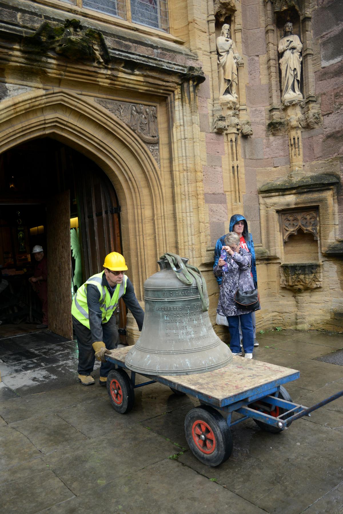 The bells at St Mary Magdalene get taken away 