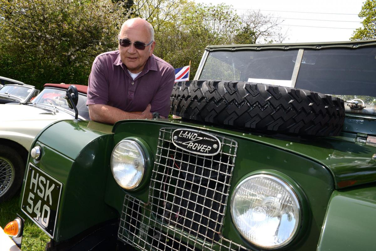 IT'S ALL ROVER: Paul Benson with his Series 1 1956 Landrover, judged the car most people would like to take home