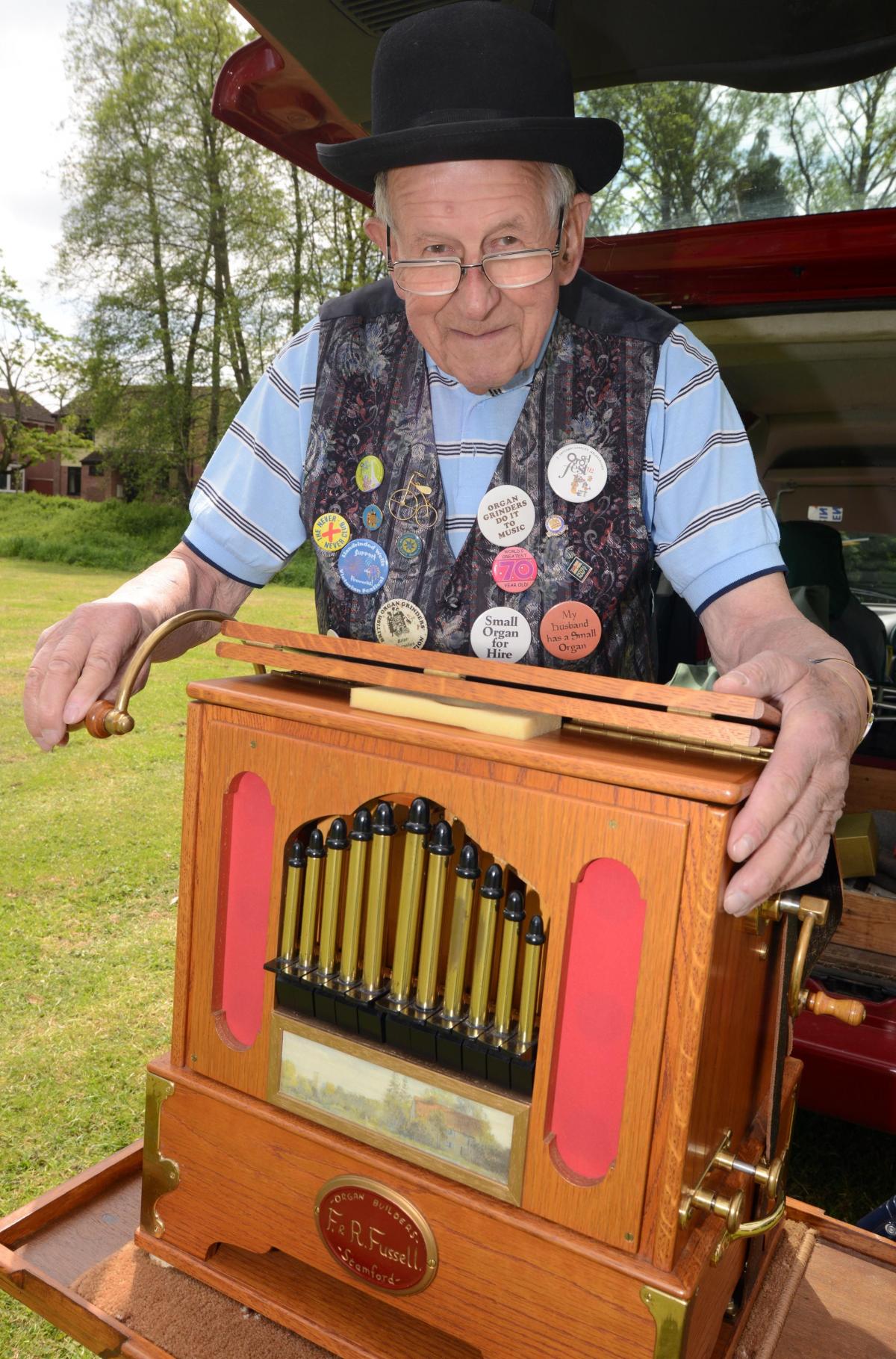 MAKING MUSIC: Brian Cornelius and his street organ