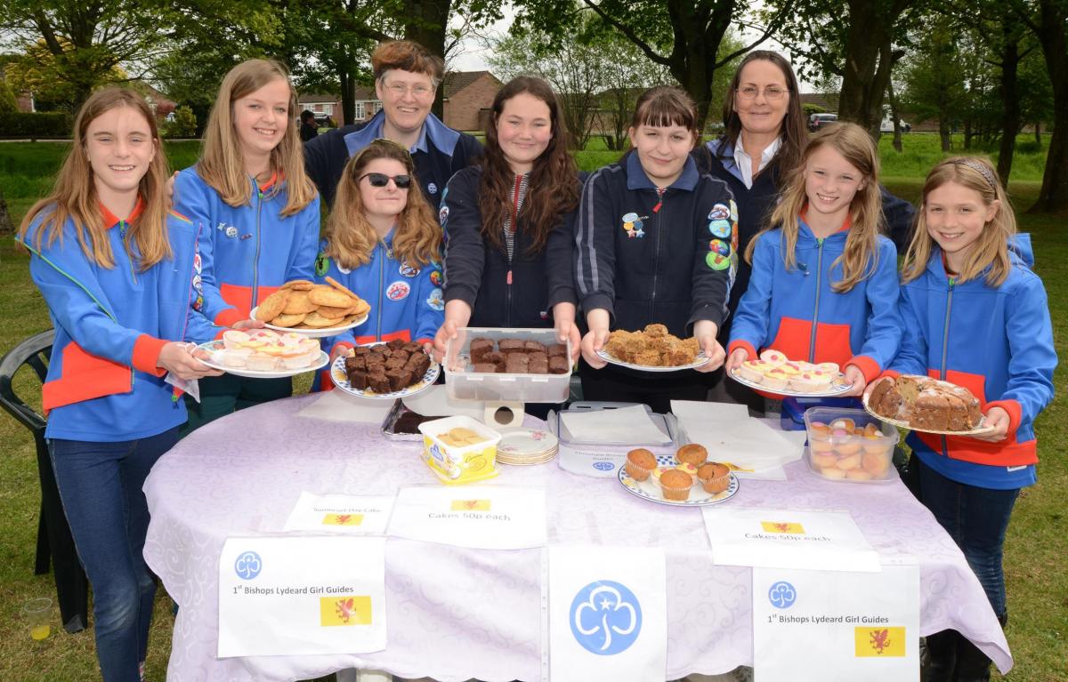 GIRL GUIDES: Youngsters from Ist Bishops Lydeard girl guides